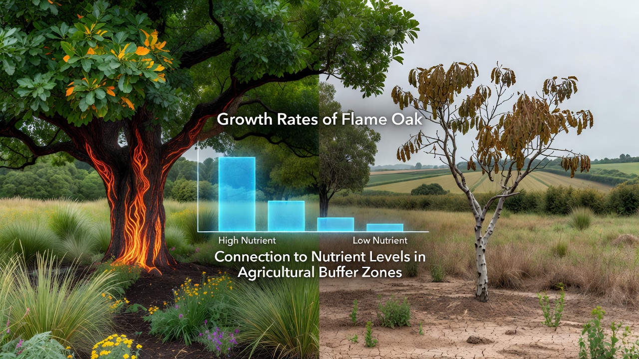 Growth Rates of Flame Oak and Their Connection to Nutrient Levels in Agricultural Buffer Zones